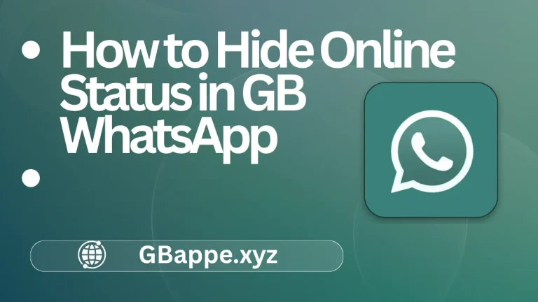 How to Hide Online Status in GB WhatsApp