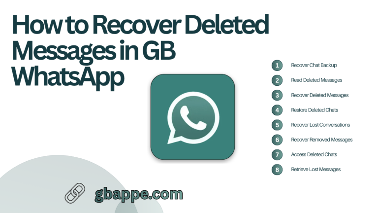How to Recover Deleted Messages in GB WhatsApp