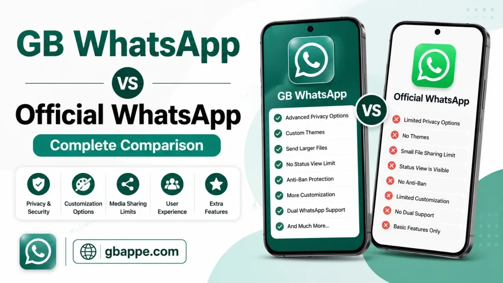 GB WhatsApp vs Official WhatsApp: Complete Comparison